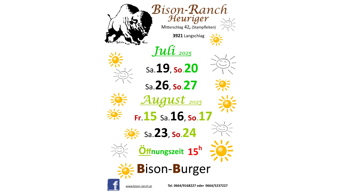 Heurigentermine Juli-August 2025