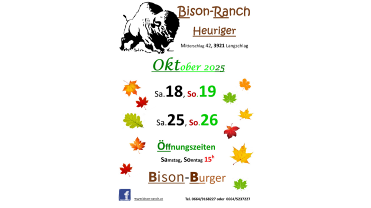 Heurigentermine Oktober 2025